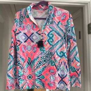 Lilly Pulitzer popover with tassel